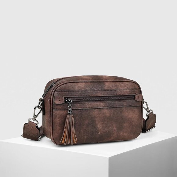 Lightweight Travel Purse for Women - Multi-Pocket Vegan Leather Crossbody Bag - Picture 7 of 8